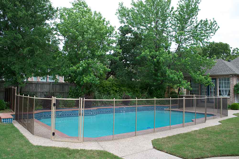 denton pool fence bronze