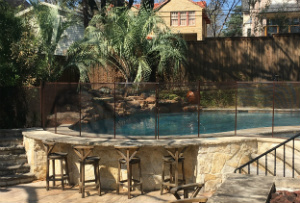 transparent pool fence