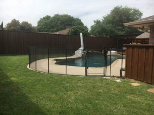 Black Pool Fence