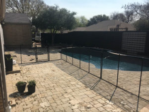 Black Pool Fence