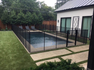 Black Pool Fence