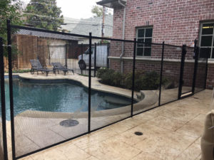 Pool Safety in sleek black in Dallas, TX