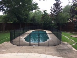 Black Pool Fence in Dallas, TX