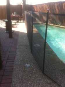 bronze pool safety fence