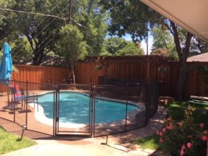 bronze pool safety fence